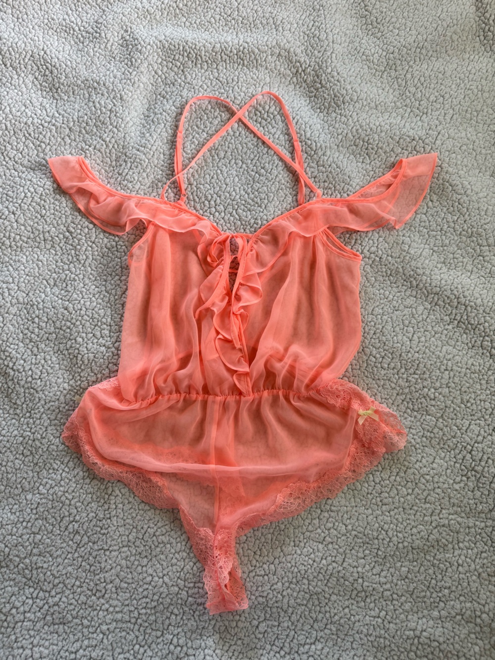 Victoria's Secret Coral Chiffon Lingerie